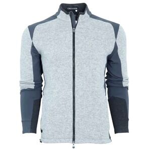 Greyson Sequoia Luxe Wool Blend Hybrid Golf Jacket Mens Size L Gray Country Club